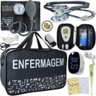 Kit Bolsa Aparelho de Pressão Esfigmomanômetro Medidor Completo Enfermagem Premium