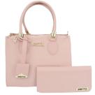 Kit Bolsa Baú Média E Carteira Com Alça Ajustável