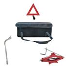 Kit bolsa + chave 19 mm + macaco sanfona + triangulo base pesada