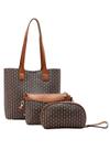 Kit Bolsa Chenson 3 Peças Café Monograma Baby Urso Kit Bolsa Chenson 3 Peças Café Monograma Baby Urso
