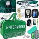 Kit Bolsa Cores Aparelho Pressao Esfigmomanometro Medidor de Glicose Completo Enfermagem Premium