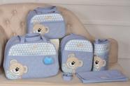 Kit Bolsa de Bebê Orelha Solta 5 Peças (Azul)