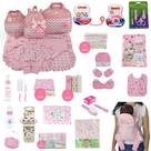 Kit Bolsa de Maternidade 3 Peças + Saída maternidade + Enxoval Master menina