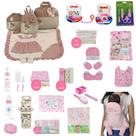 Kit Bolsa de Maternidade 3 Peças + Saída maternidade + Enxoval Master menina