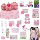 Kit Bolsa de Maternidade 3 Peças + Saída maternidade + Enxoval Master menina Kit Bolsa de Maternidade 3 Peças + Saída maternidade + Enxoval Master menina