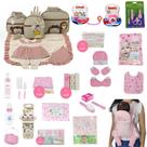 Kit Bolsa de Maternidade 3 Peças + Saída maternidade + Enxoval Master menina