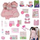 Kit Bolsa de Maternidade 3 Peças + Saída maternidade + Enxoval Master menina