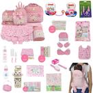 Kit Bolsa de Maternidade 5 Peças + Saída maternidade + Enxoval Master menina