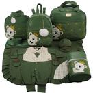 Kit Bolsa de Maternidade 5 Peças Urso Imperador Saída Menino Kit Bolsa de Maternidade 5 Peças Urso Imperador Saída Menino