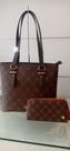 Kit bolsa e carteira feminina marrom