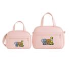 Kit Bolsa e Frasqueira Bebê Saida Maternidade Bordada Menino e Menina Safari