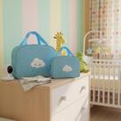 Kit Bolsa e Frasqueira Maternidade Bebê Nuvem Alegria Kit Bolsa e Frasqueira Maternidade Bebê Nuvem Alegria