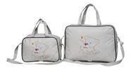 Kit Bolsa e Frasqueira Mimo Baby Urso Pote de Mel Bege 58683 c/2peças