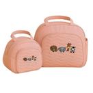 Kit Bolsa e Frasqueira para Saída Maternidade Bordada Arca de Nóe
