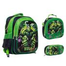 Kit Bolsa Escolar Masculina Hulk Vingadores Volta As Aulas