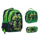 Kit Bolsa Escolar Masculina Hulk Vingadores Volta As Aulas