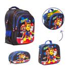 Kit Bolsa Escolar Menino Paw Patrol Passeio Creche Costas Kit Bolsa Escolar Menino Paw Patrol Passeio Creche Costas