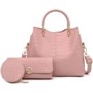 Kit Bolsa Feminina 3 peças Rosa Kit Bolsa Feminina 3 peças Rosa