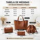 Kit Bolsa Feminina 4 Peças Azul Claro Casual Premium com Alças Reforçadas e Acabamento Sofisticado Kit Bolsa Feminina 4 Peças Azul Claro Casual Premium com Alças Reforçadas e Acabamento Sofisticado