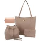 Kit Bolsa Feminina 4 Peças Com Sacola Média E Nécessaires Lançamento