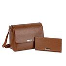 Kit Bolsa Feminina Executiva Transversal de Lado Baú + Carteira de Mão Caramelo Lançamento Kit Bolsa Feminina Executiva Transversal de Lado Baú + Carteira de Mão Caramelo Lançamento