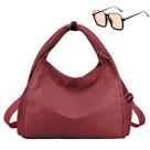 Kit Bolsa Feminina Grande Casual + Óculos De Sol Feminino Quadrado Retro Kit Bolsa Feminina Grande Casual + Óculos De Sol Feminino Quadrado Retro