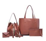 Kit Bolsa feminina grande com nécessaire