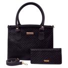 Kit Bolsa Feminina Grande Estruturada