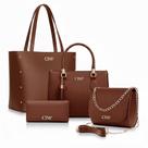 Kit Bolsa Feminina Sacola Grande + Bolsa Média + Tira Colo + Carteira Kit Bolsa Feminina Sacola Grande + Bolsa Média + Tira Colo + Carteira