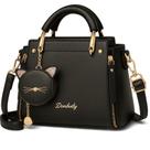 Kit Bolsa Feminina Transversal Ombro Bolsa Pequena TOte Resistente Lisa Impermeável Casual Presente Passeio Igreja Faculdade De lado De Ombro