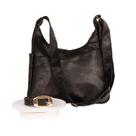 Kit Bolsa Feminina Transversal Resistente Média Com Cinto Fivela Alta Qualidade