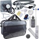 Kit Bolsa Fisioterapia Acadêmico Martelo Buck Goniômetro Completo Incoterm