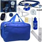 Kit Bolsa Fisioterapia Acadêmico Martelo Buck Goniômetro Completo Pa Med