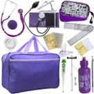 Kit Bolsa Fisioterapia Acadêmico Martelo Buck Goniômetro Pa Med