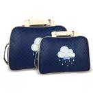 Kit Bolsa Frasqueira Bebê Menino Menina Nuvem 2 Peças Kit Bolsa Frasqueira Bebê Menino Menina Nuvem 2 Peças