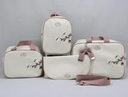Kit bolsa luxo 4 peças borboleta(nude /of)