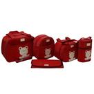 Kit Bolsa Mala Maternidade Bebê Menina 5 Peças Urso