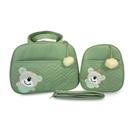 Kit Bolsa Maternidade 2 Peças Grande Impermeável + Mochila + Trocador tema Ursinho Bebê FJ Baby