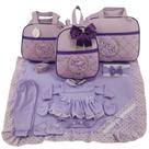 Kit bolsa maternidade 3 peças borboleta menina + saida maternidade