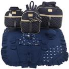 Kit bolsa maternidade 3 peças laço menino + saida maternidade Kit bolsa maternidade 3 peças laço menino + saida maternidade