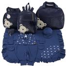 Kit bolsa maternidade 3 peças urso marinho + saida maternidade Kit bolsa maternidade 3 peças urso marinho + saida maternidade