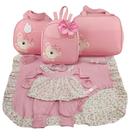 Kit bolsa maternidade 3 peças urso rosa + saida maternidade Kit bolsa maternidade 3 peças urso rosa + saida maternidade