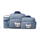 Kit Bolsa Maternidade 4 Peças Ronronar Bolsa Grande + Bolsa Média + Frasqueira + Trocador Ref 1101 - Mave Baby Cor:Azul Kit Bolsa Maternidade 4 Peças Ronronar Bolsa Grande + Bolsa Média + Frasqueira + Trocador Ref 1101 - Mave Baby Cor:Azul