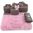Kit bolsa maternidade 5 peças estrela + saida maternidade menina Kit bolsa maternidade 5 peças estrela + saida maternidade menina