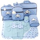 Kit bolsa maternidade 5 peças nuvem azul + saida maternidade Kit bolsa maternidade 5 peças nuvem azul + saida maternidade