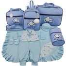 Kit bolsa maternidade 5 peças nuvem menino + saida maternidade
