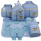 Kit bolsa maternidade 5 peças safari baby azul + saida maternidade Kit bolsa maternidade 5 peças safari baby azul + saida maternidade