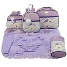 Kit bolsa maternidade 5 peças urso chevron + saída maternidade Kit bolsa maternidade 5 peças urso chevron + saída maternidade