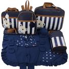 Kit bolsa maternidade 5 peças urso luxo marinho + saida maternidade Kit bolsa maternidade 5 peças urso luxo marinho + saida maternidade