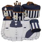 Kit bolsa maternidade 5 peças urso luxo menino + saida maternidade